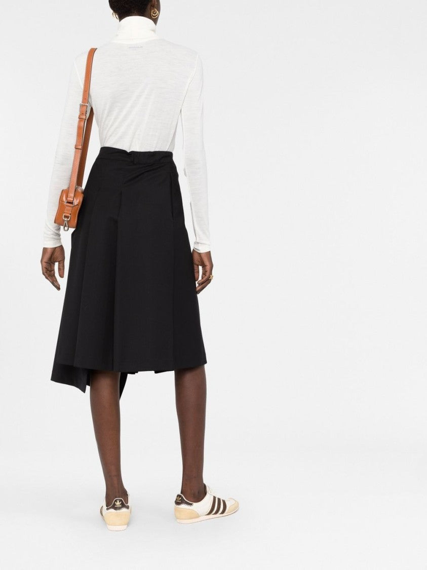 Jil Sander High-Neck Long Sleeve Top With Logo Detail