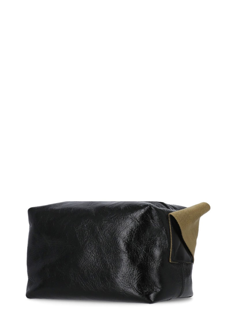 Uma Wang Leather Shoulder Bag