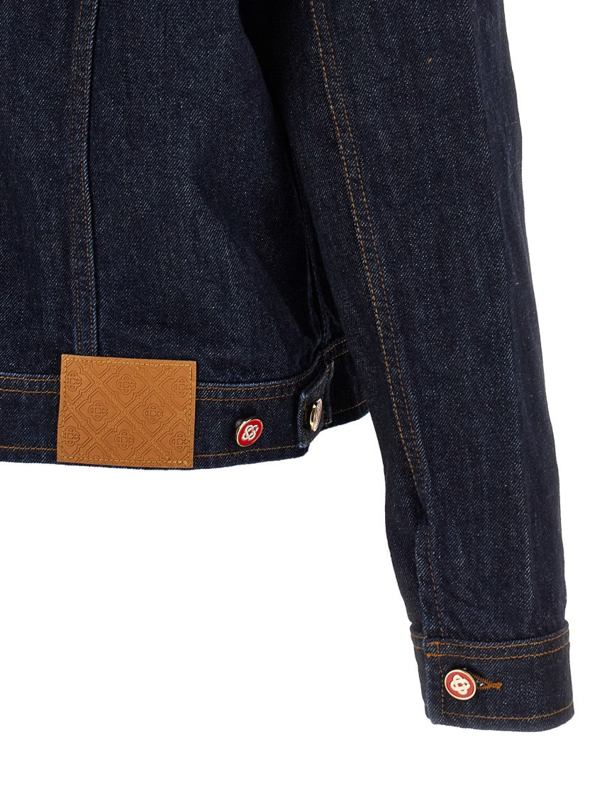 Casablanca Blue Cotton Denim Jacket