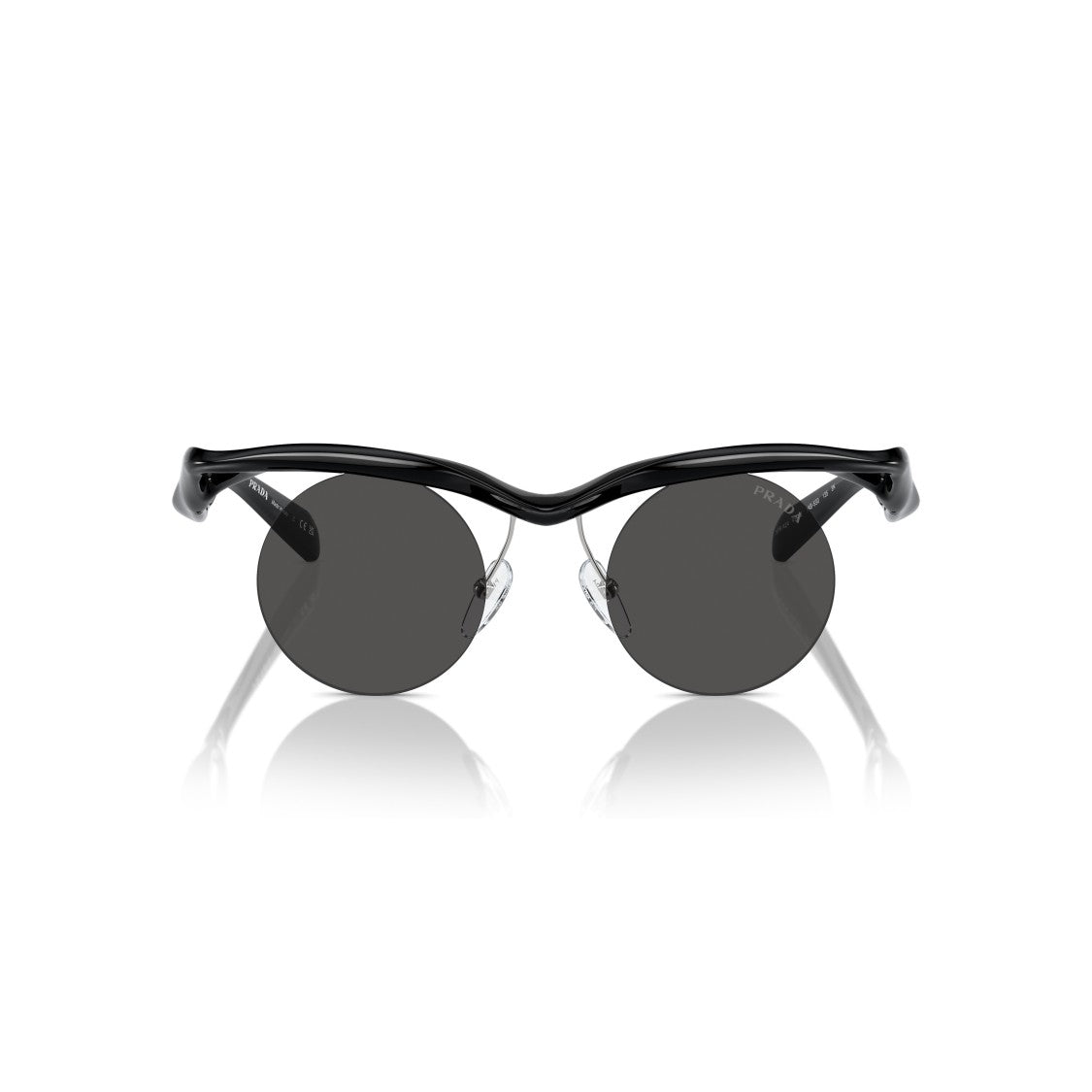Prada 0Pr A24s Sculptural Black Sunglasses