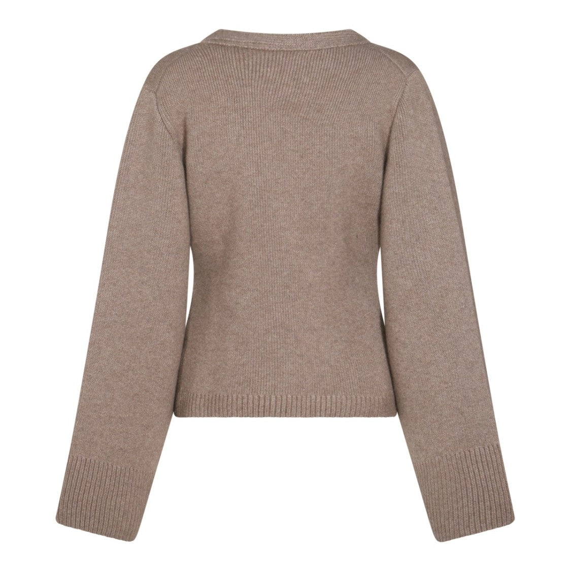 Khaite V-Neck Cashmere Sweater With Button Detailing And Front Pockets