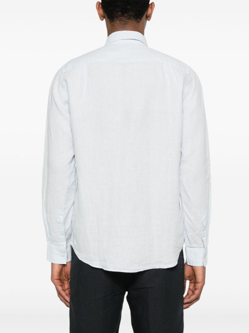 Vilebrequin Relaxed Fit Clear Blue Linen Shirt