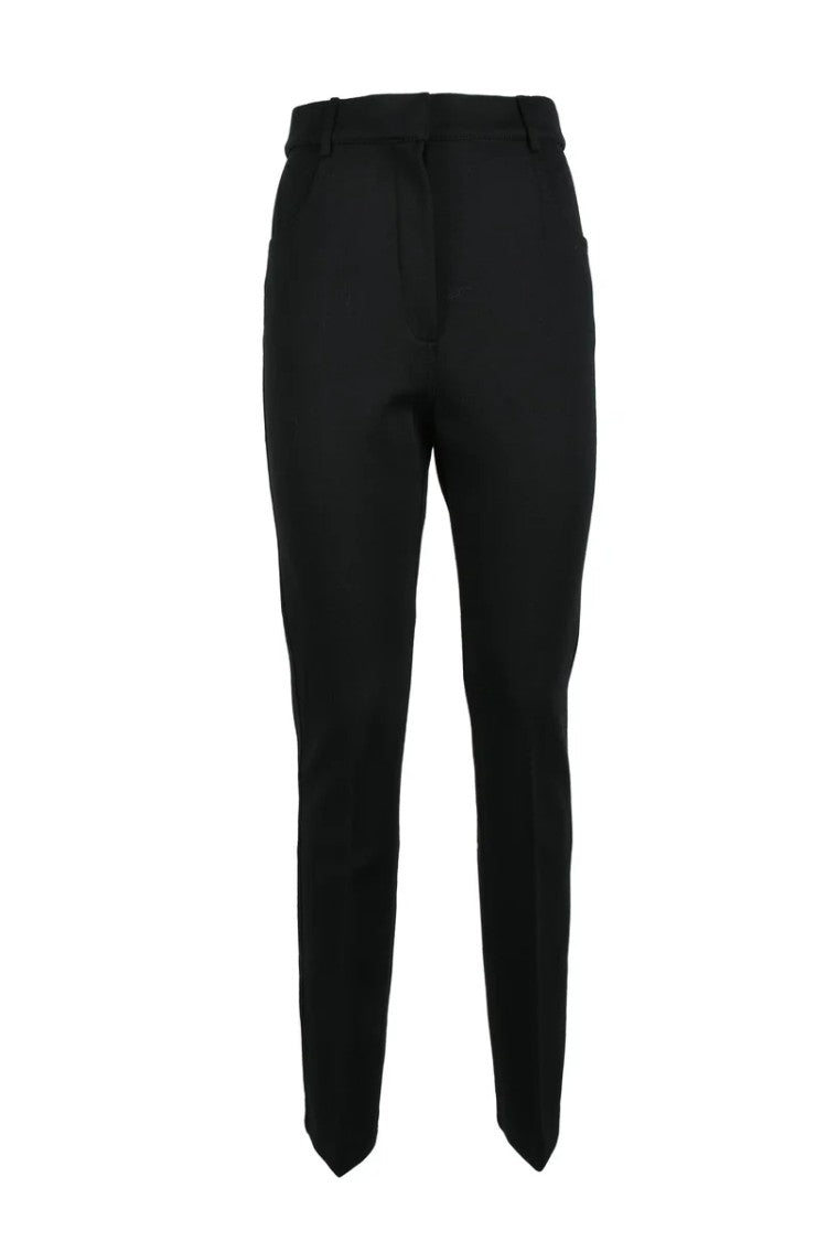 Sportmax Tapered Mid-Rise Trousers In Soft Virgin Wool