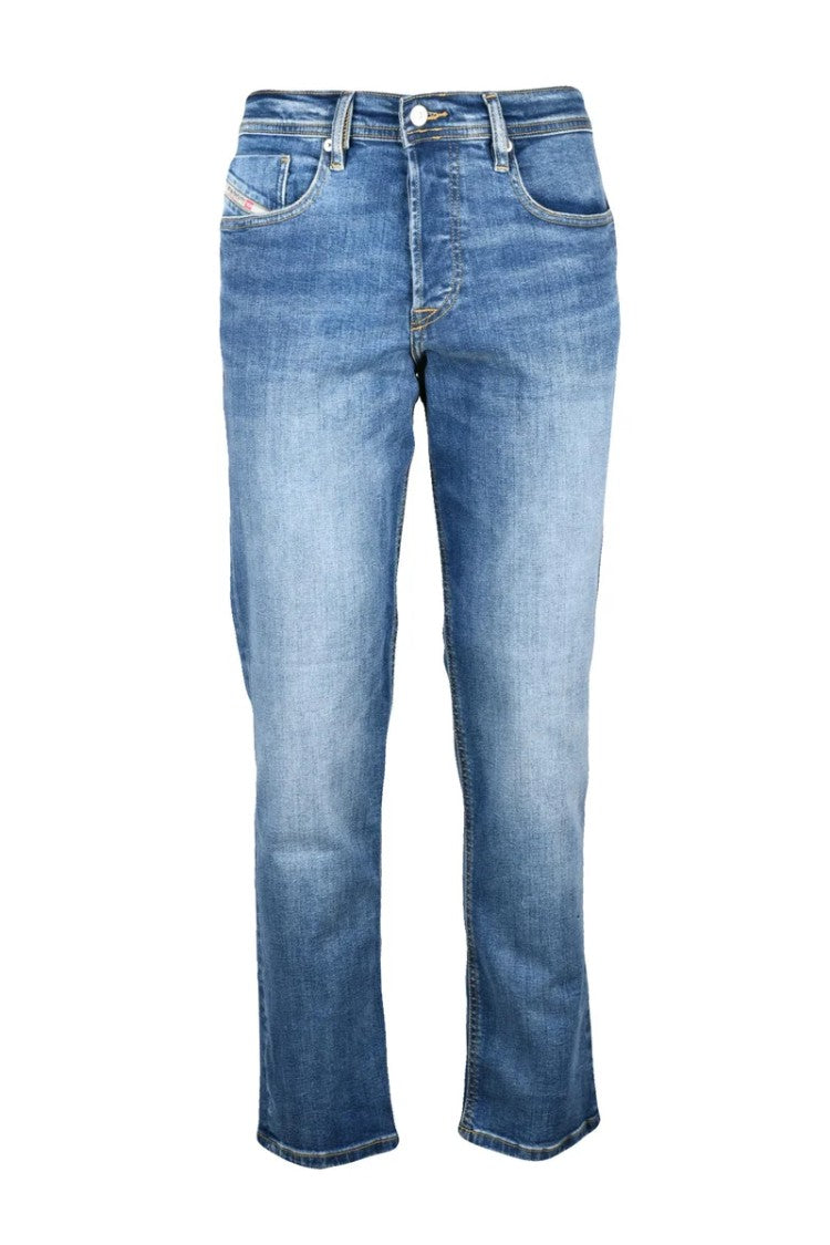 Diesel Blue 2023 D-Finitive Tapered Cotton Elastane Jeans