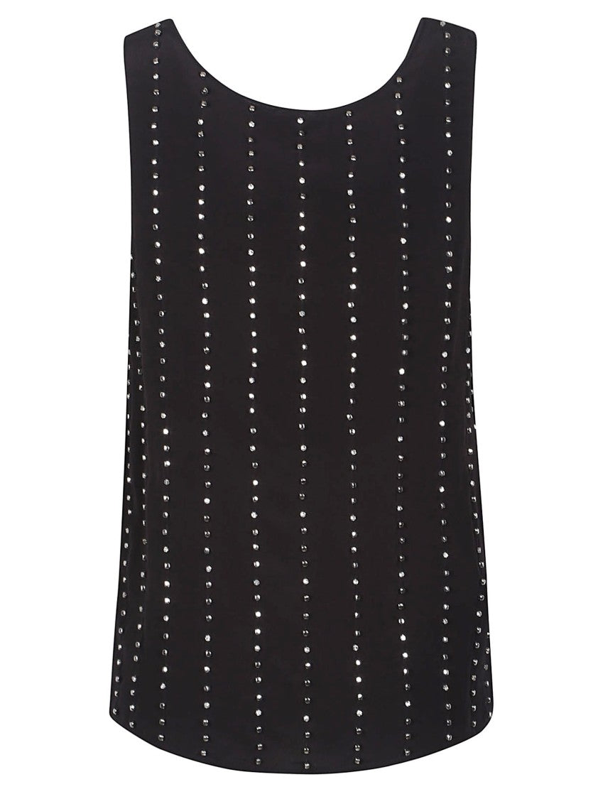 Pinko Tessa Scoop Neck Viscose Tank Top
