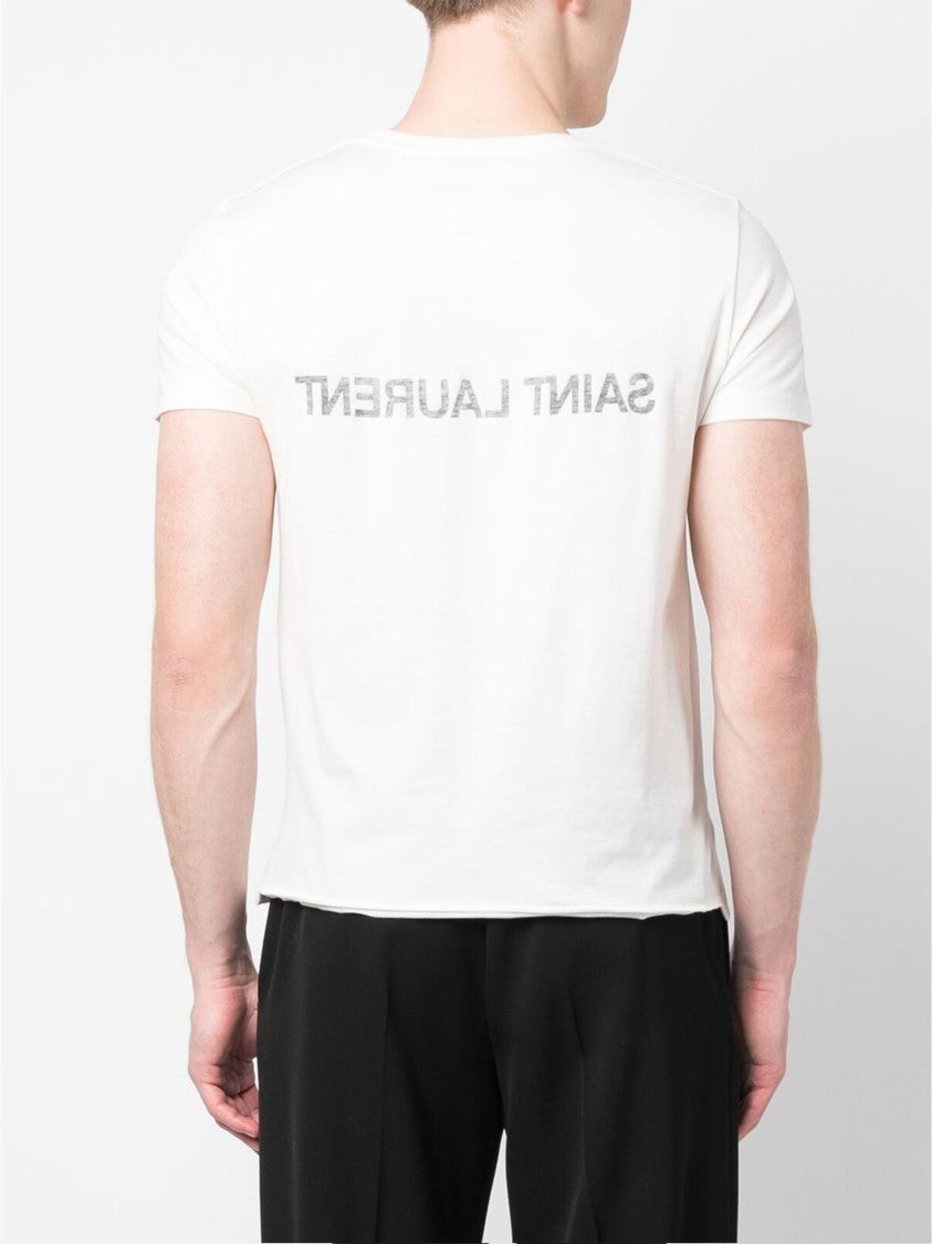 Saint Laurent Saint Laurent Reversed Logo T-Shirt