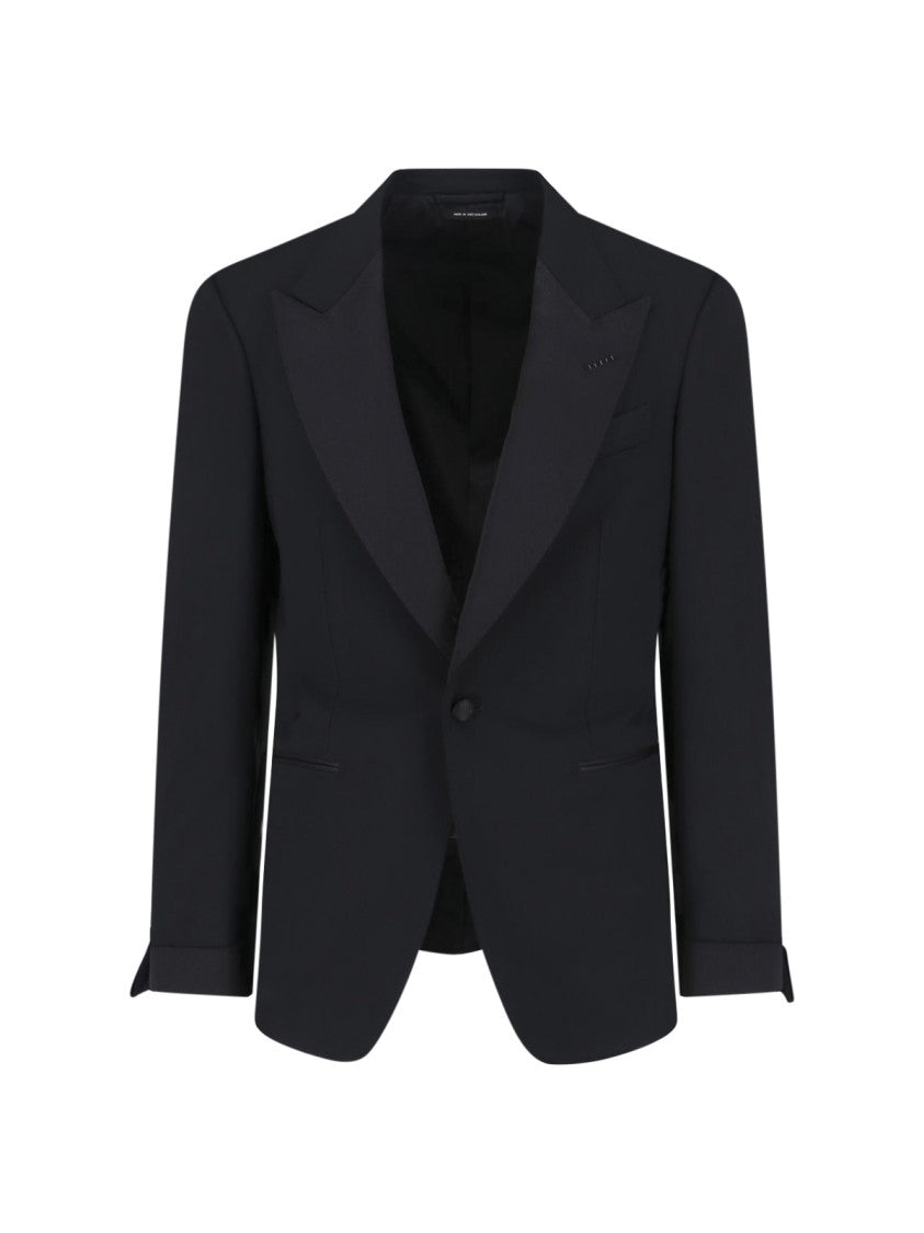 Tom Ford Tailored Black Jacket With Classic Collar