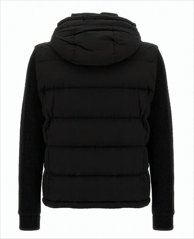 Moorer Hooded Padded Jacket With Horizontal Quilting