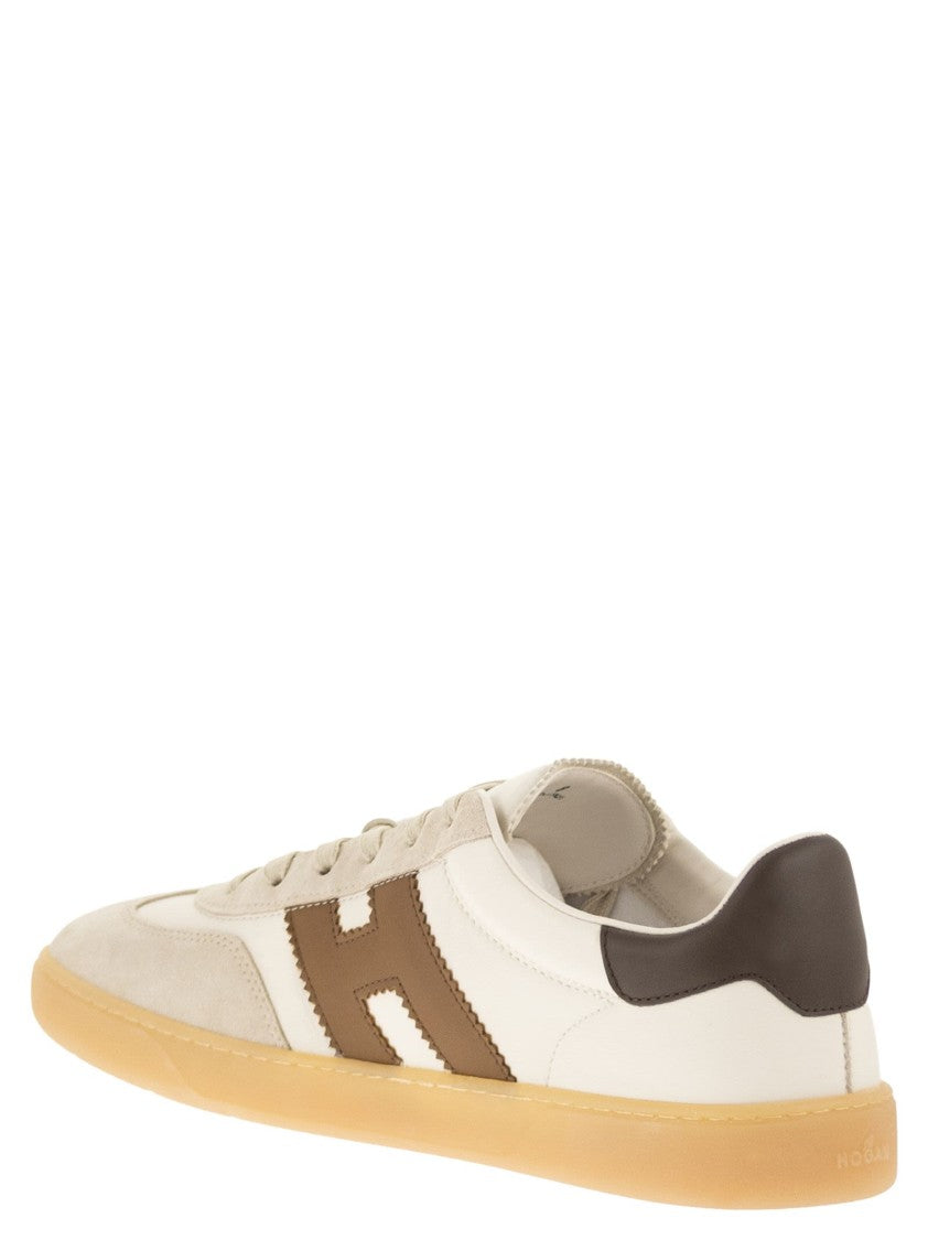 Hogan Retro-Inspired Leather And Suede Trainers