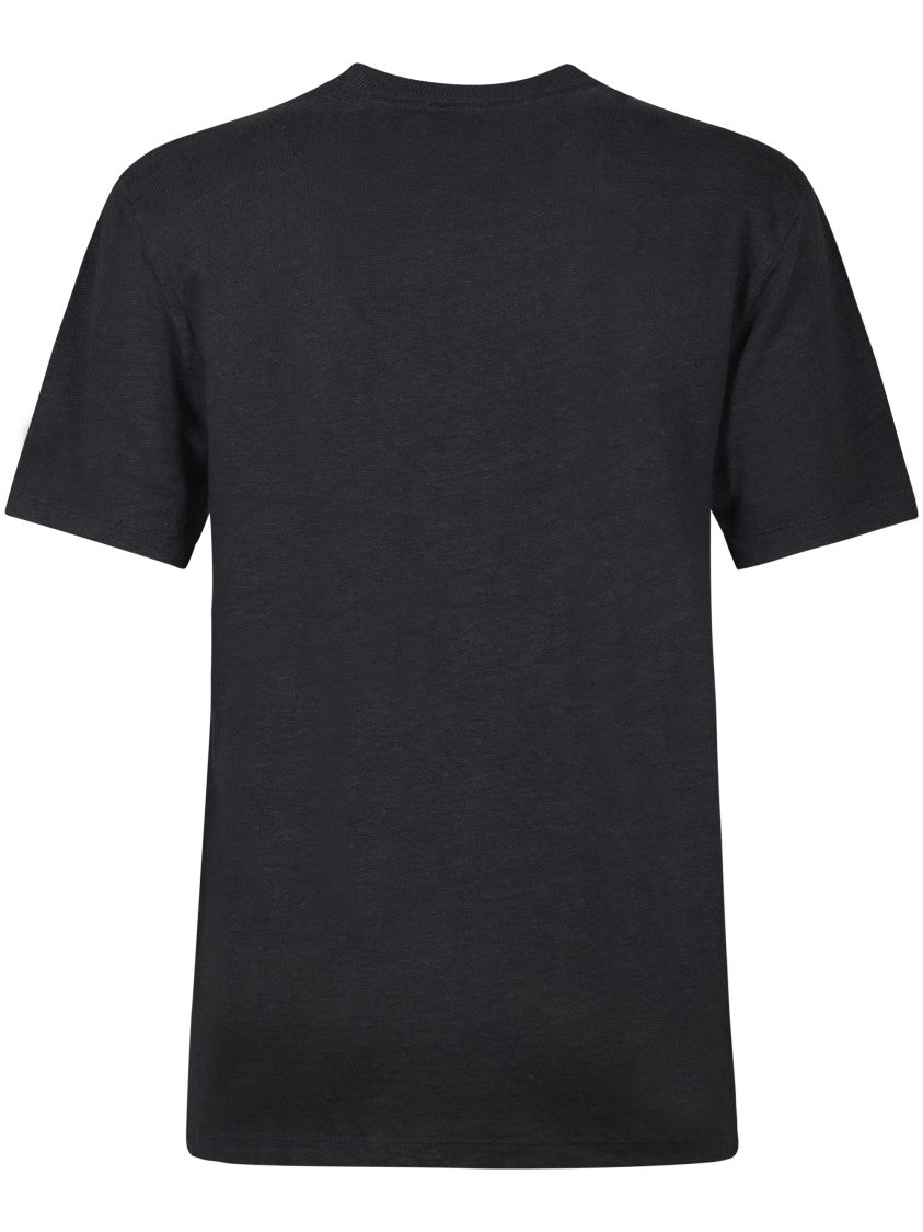 Isabel Marant Étoile Classic Black T-Shirt With Round Neckline And Soft Texture