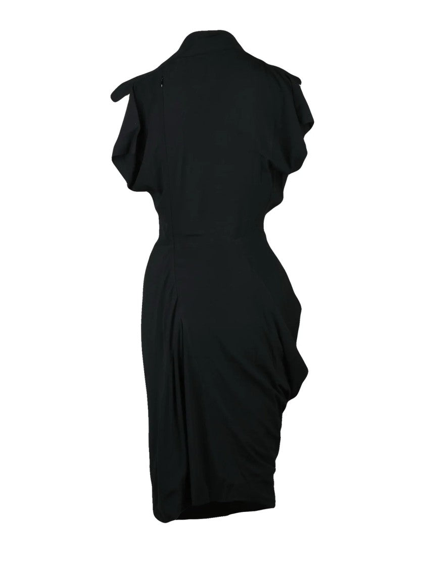 Vivienne Westwood Asymmetric Grand Fond Dress With Fluid Drape And Modern Silhouette