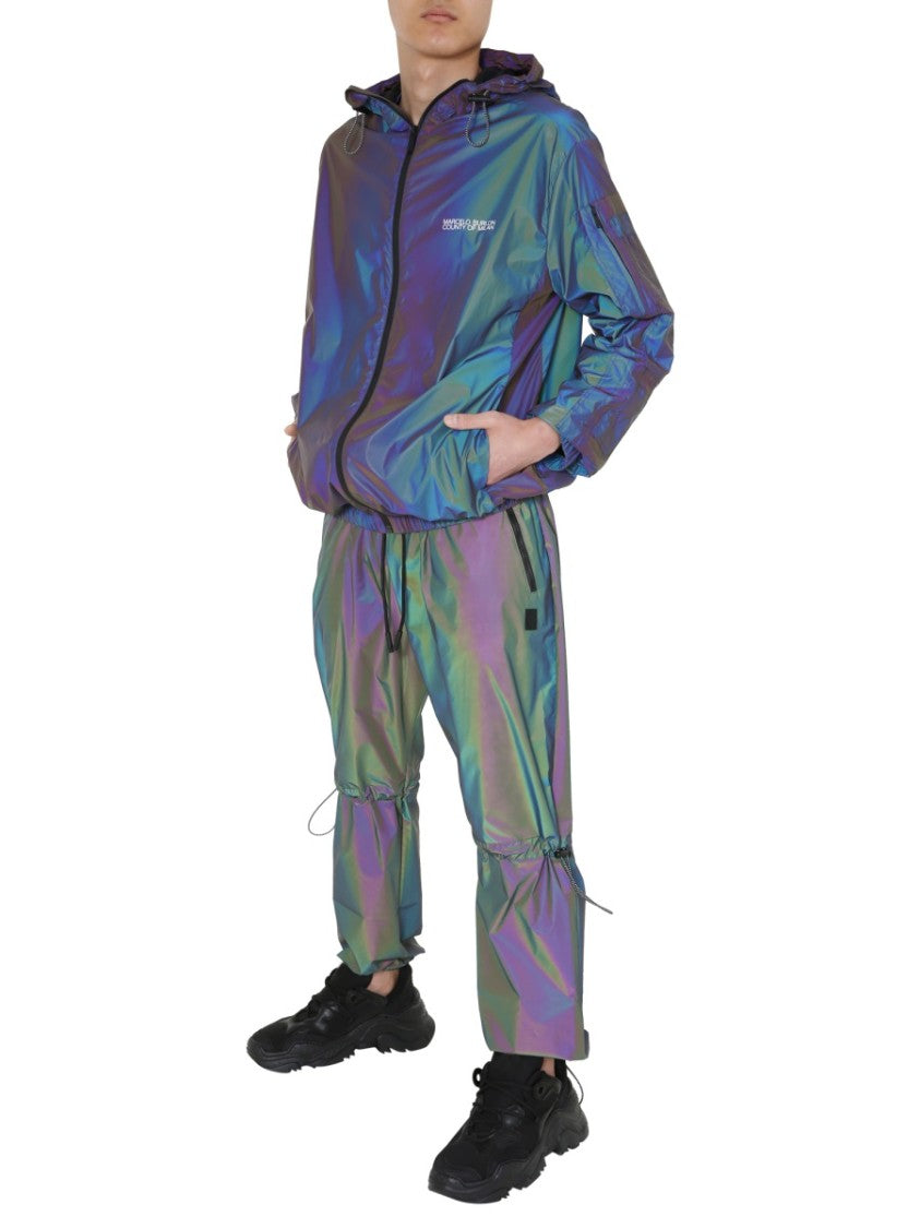 Marcelo Burlon Reflective Iridescent Wind Jacket