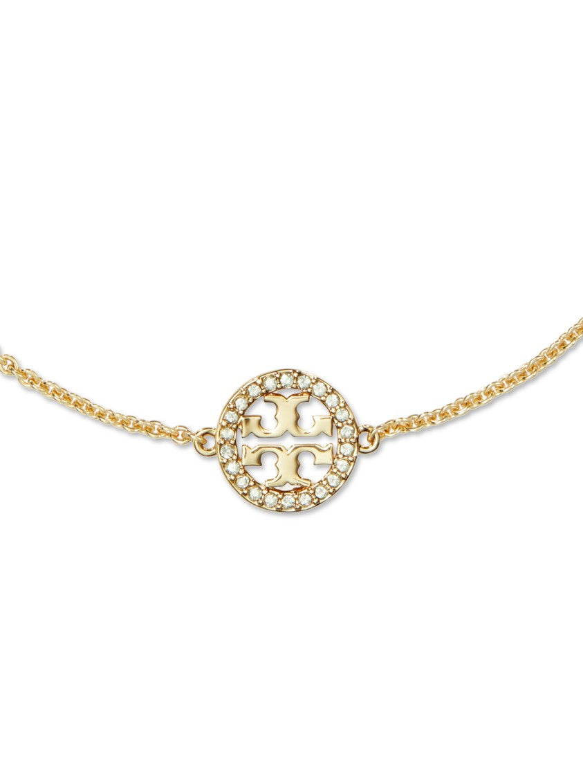 Tory Burch Gold Delicate Icon Pavé Chain Bracelet