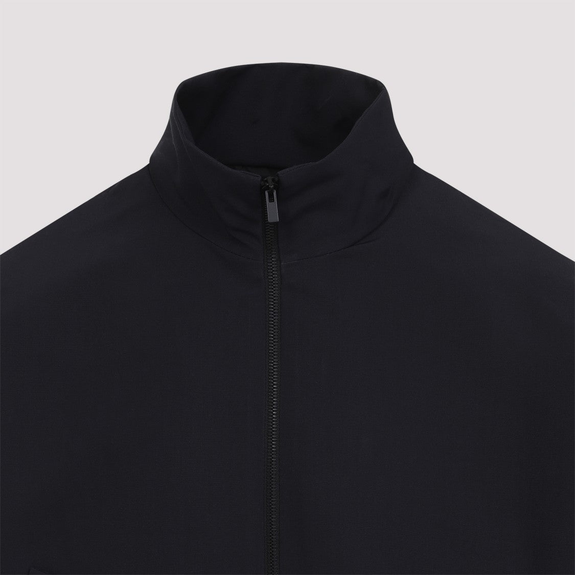 Fear Of God Navy-Blue Virgin Wool High Neck Track Jacket
