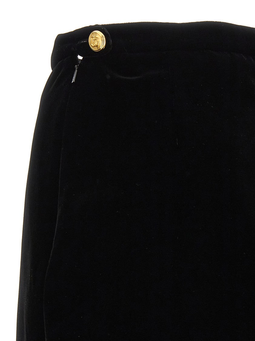 Gucci Velvet Midi Skirt