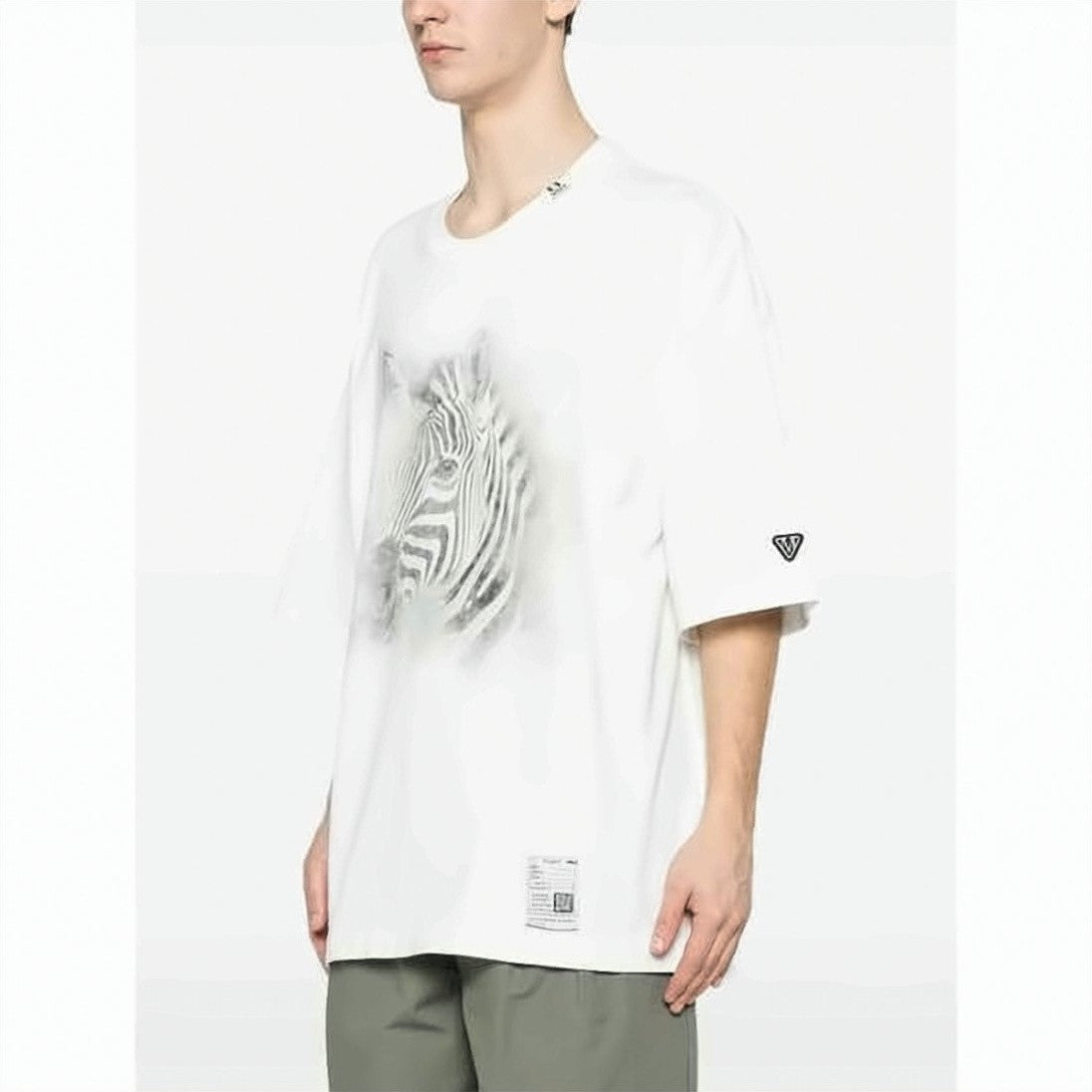 Maison Mihara Yasuhiro Oversized Graphic T-Shirt With Zebra Head Print