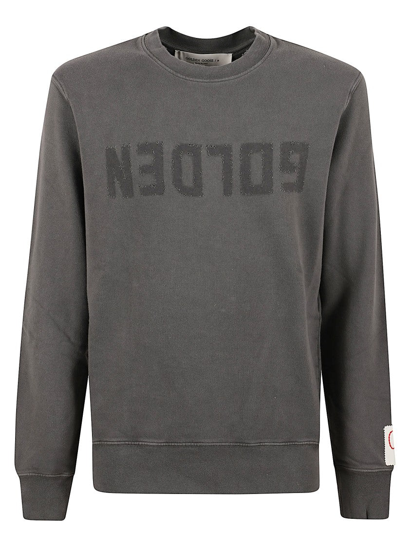 Golden Goose Cotton Sweatshirt With Logo Print
