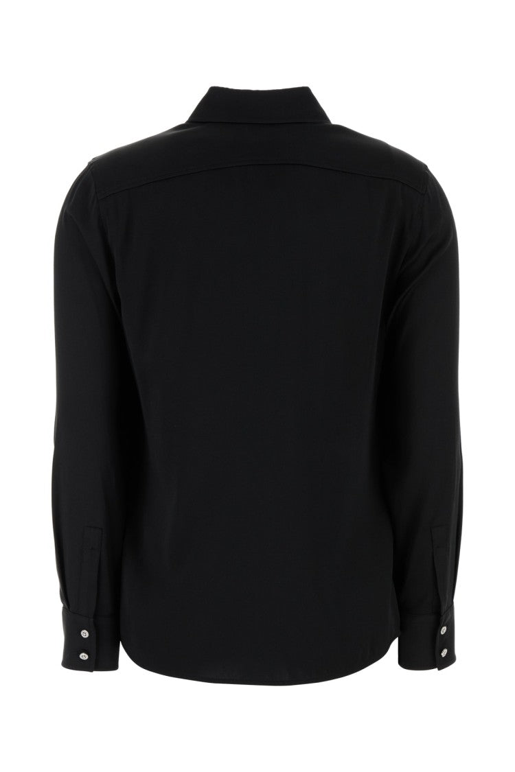 Mm Studio Long-Sleeved Silk-Blend Blouse