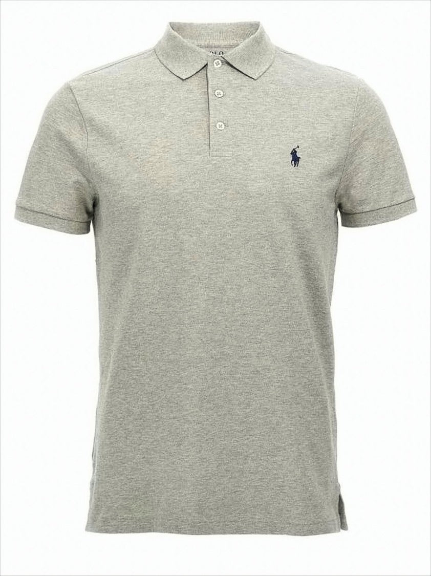 Polo Ralph Lauren Textured Knit Polo Shirt With Ribbed Collar And Iconic Logo