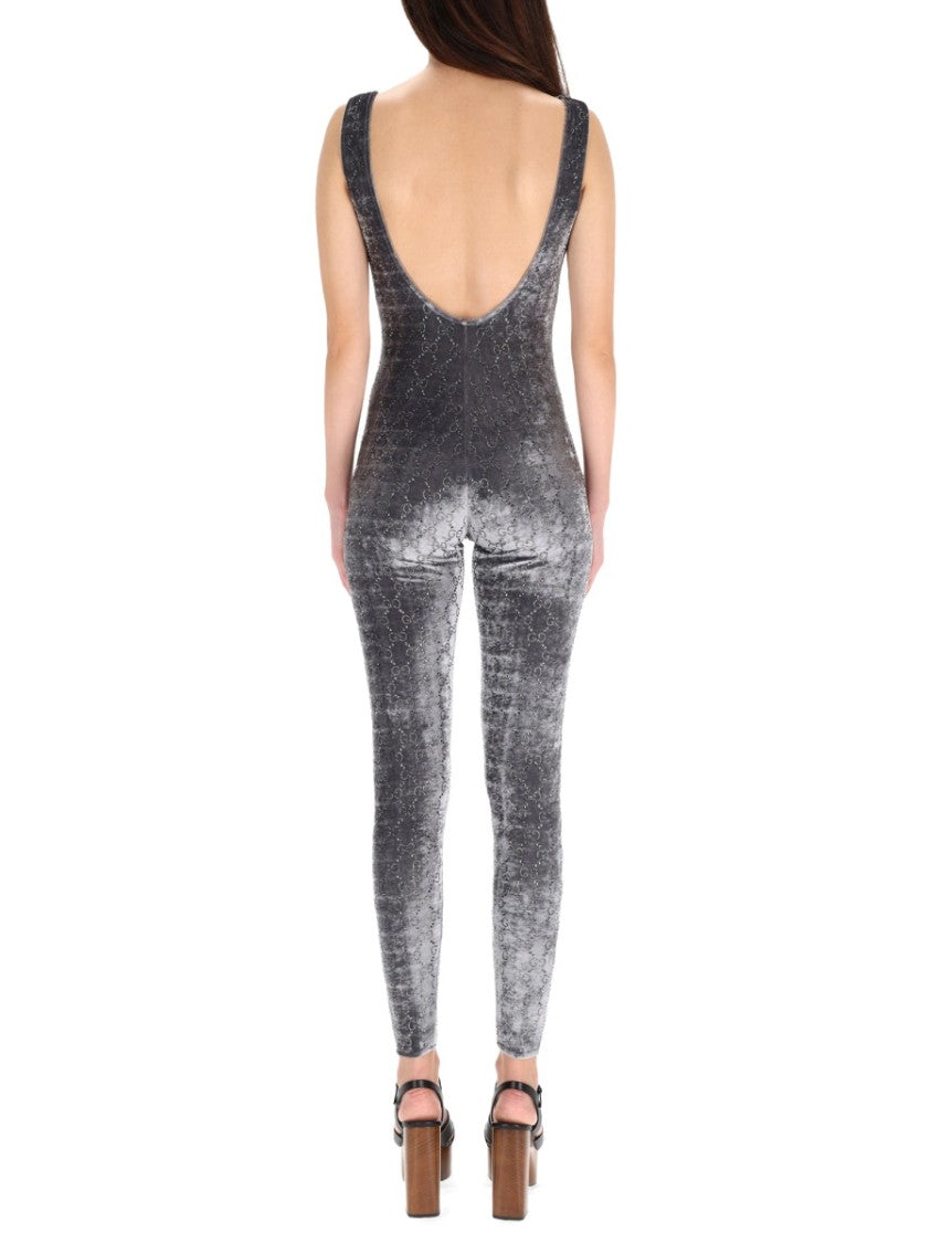 Gucci Gg Slim-Fit Embroidered Jumpsuit