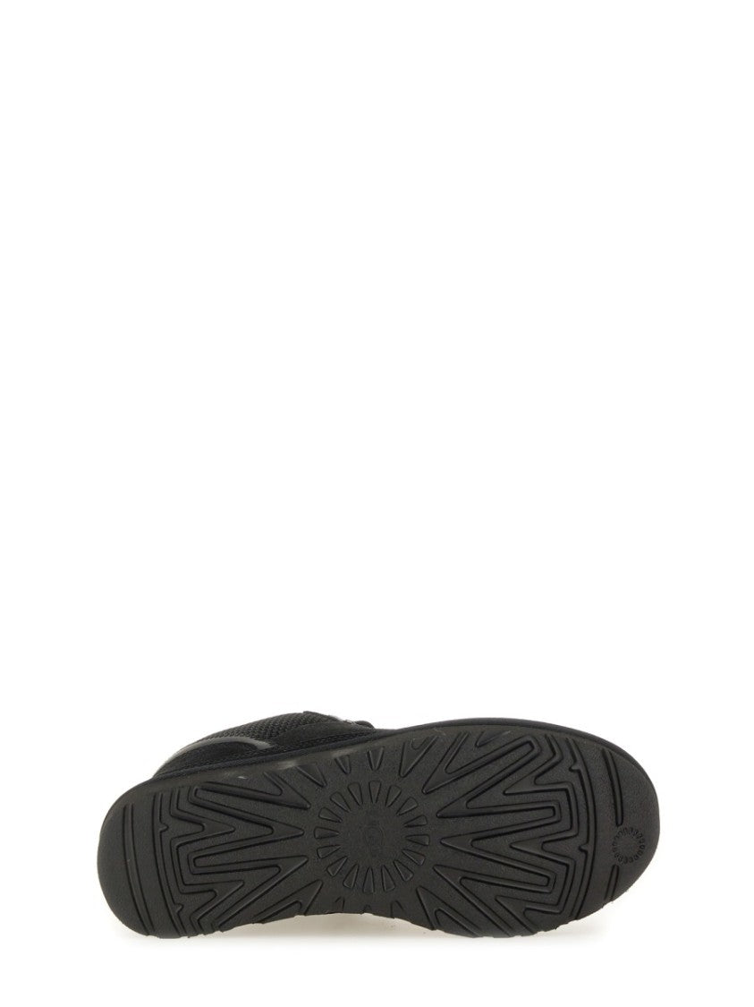 Ugg Low-Top Leather And Textile Sneakers With Rubber Sole