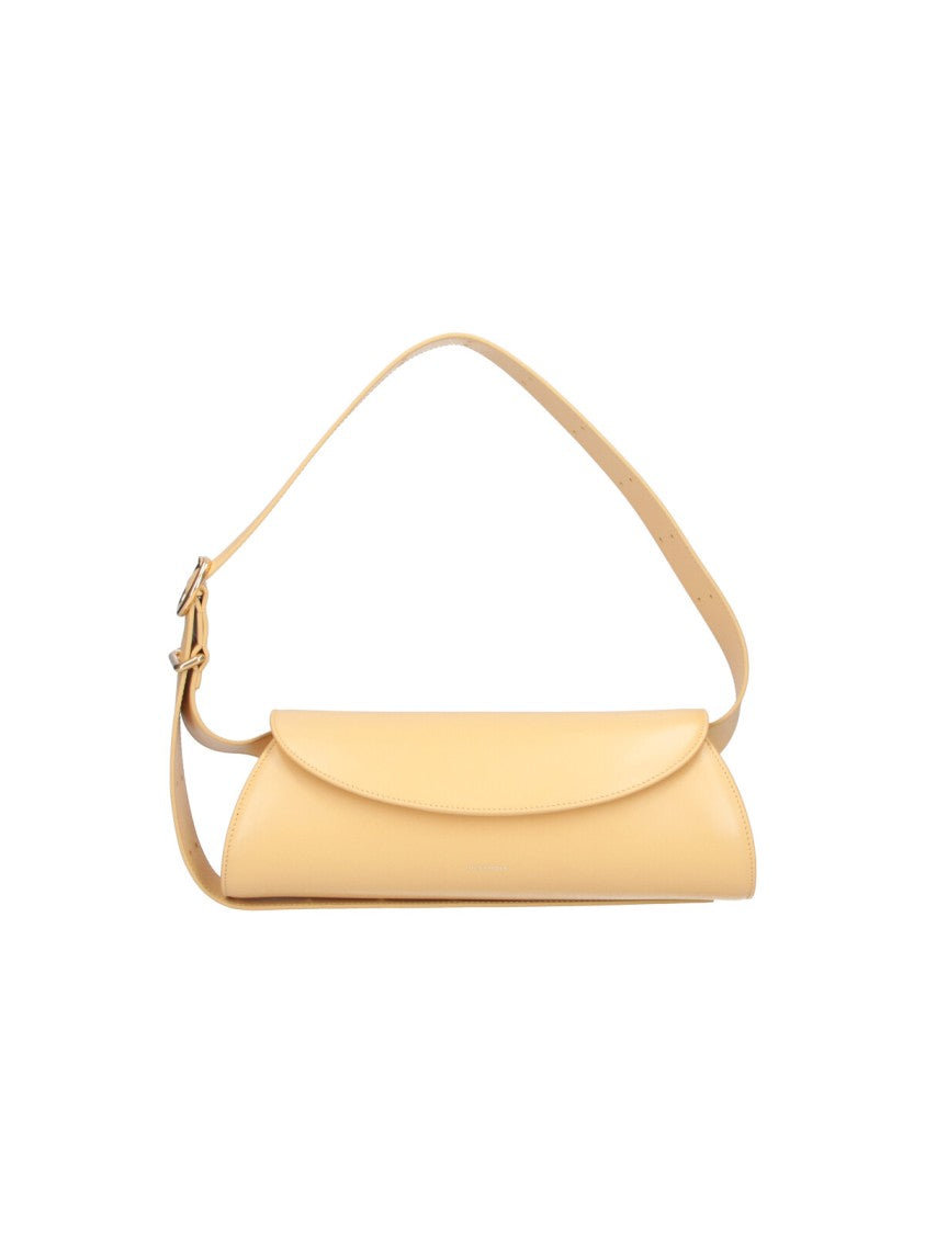 Jil Sander Yellow Cannolo Cylindrical Leather Shoulder Bag