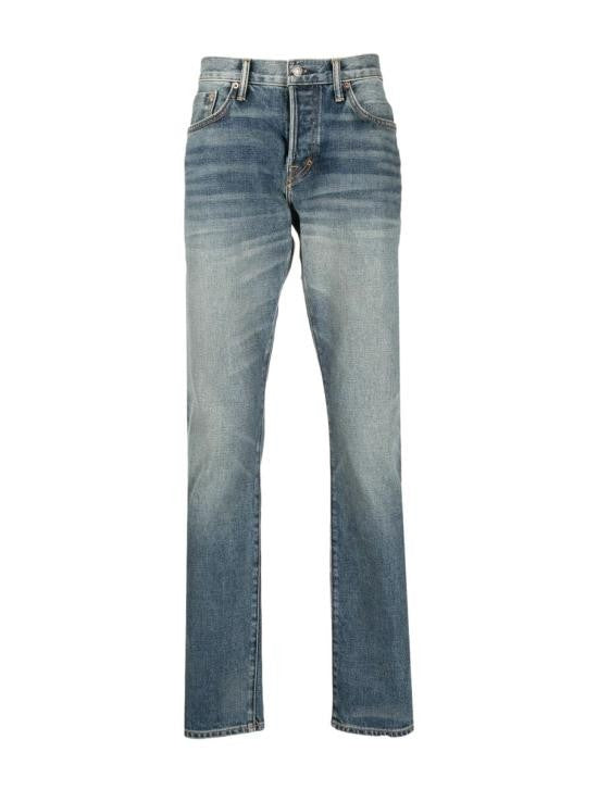 Tom Ford Medium Blue Straight-Leg Denim Pants