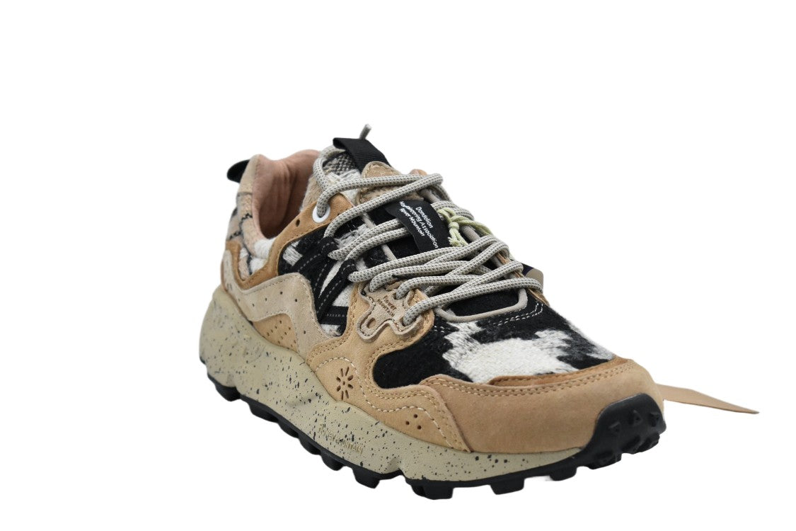 Flower Mountain Mud Brown And Black Sneakers