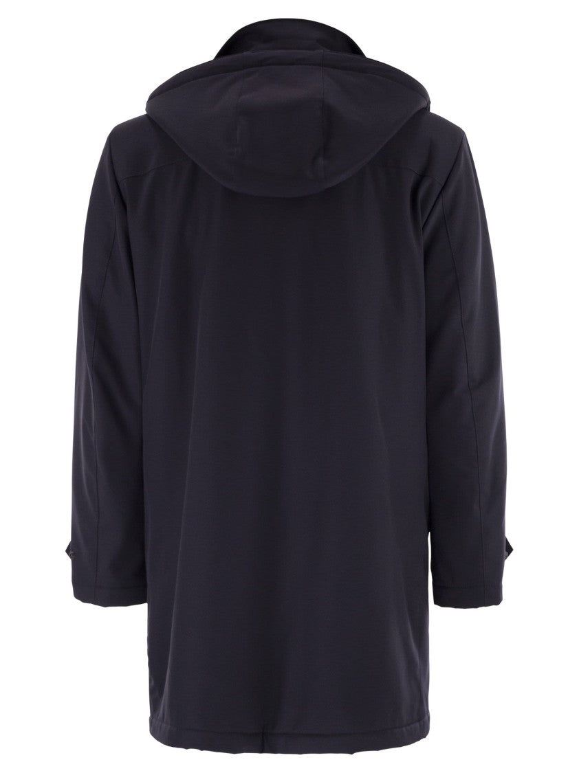 Fay Morning Coat Travel In Jersey Stretch