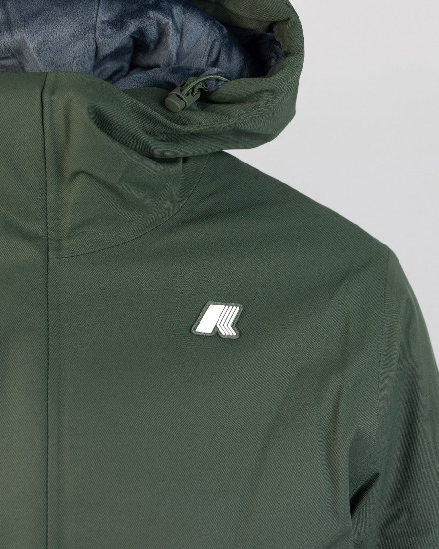 K-Way Green Jarno Water-Resistant Polyester Jacket