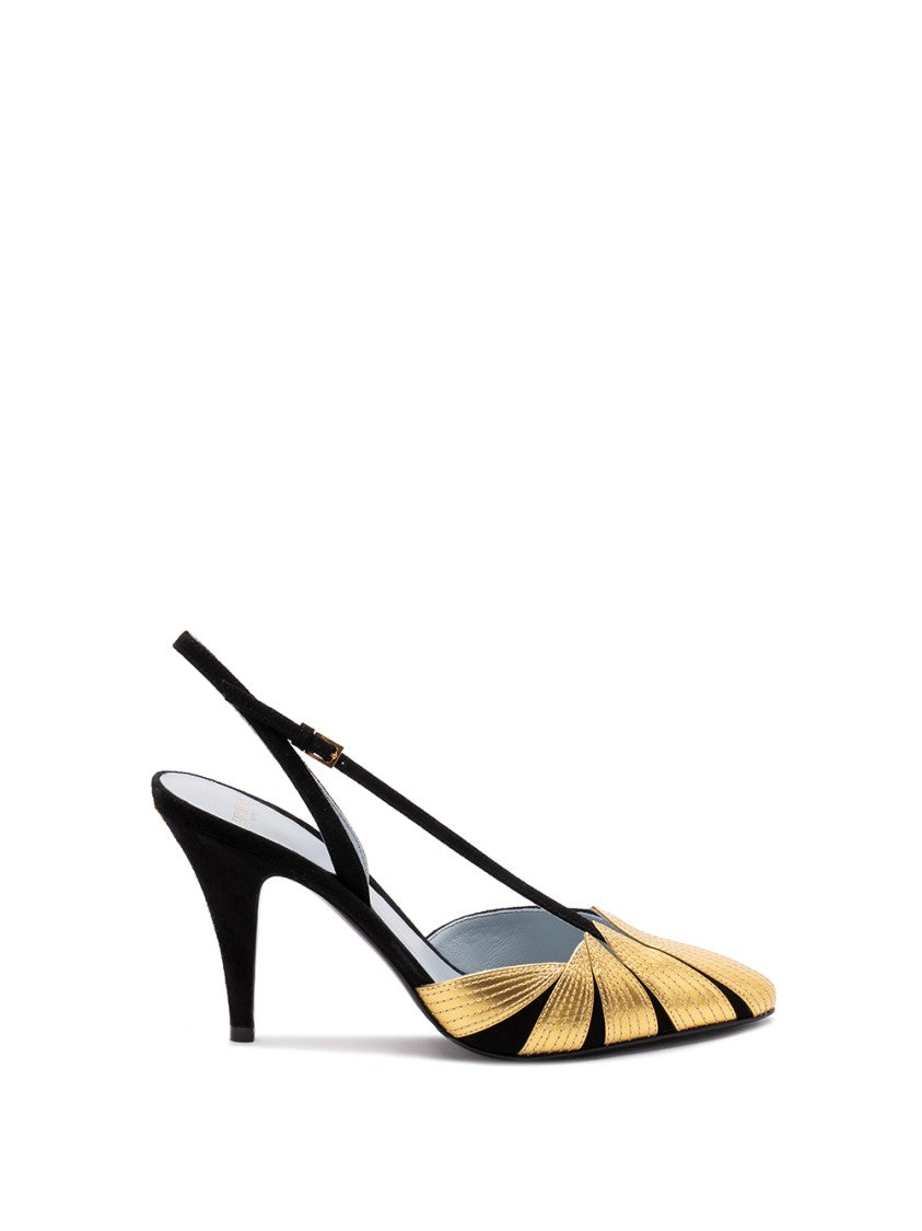 Valentino Garavani `Vg Foliefoliage` Slingbacks