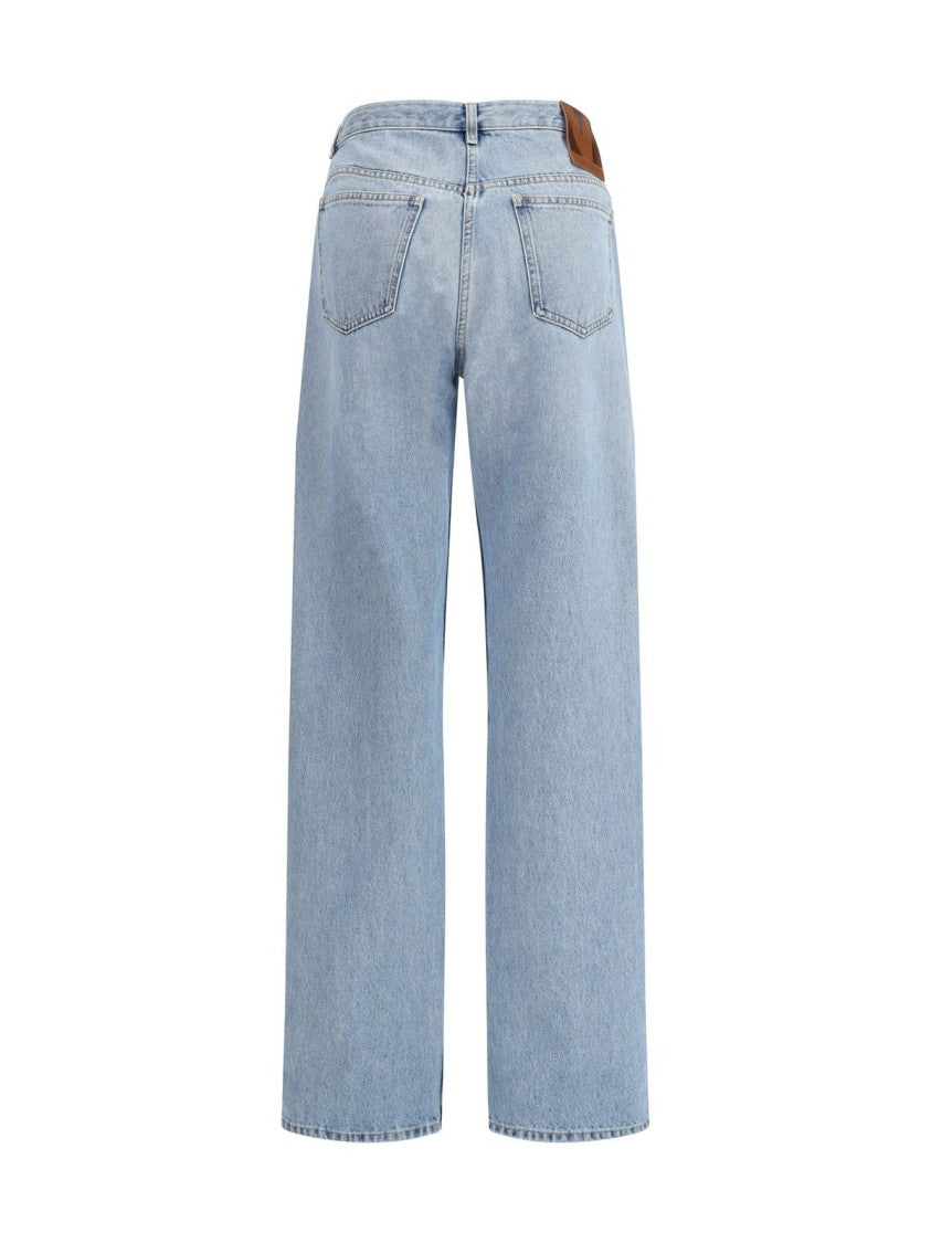 Valentino Logo Jeans – Light Blue