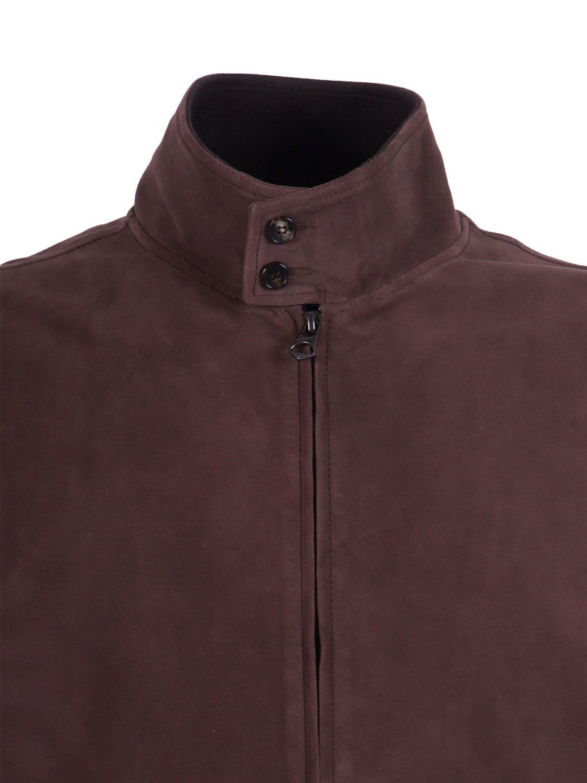 Stewart - Scettro Brown Jeff Suede Knit Casual Jacket