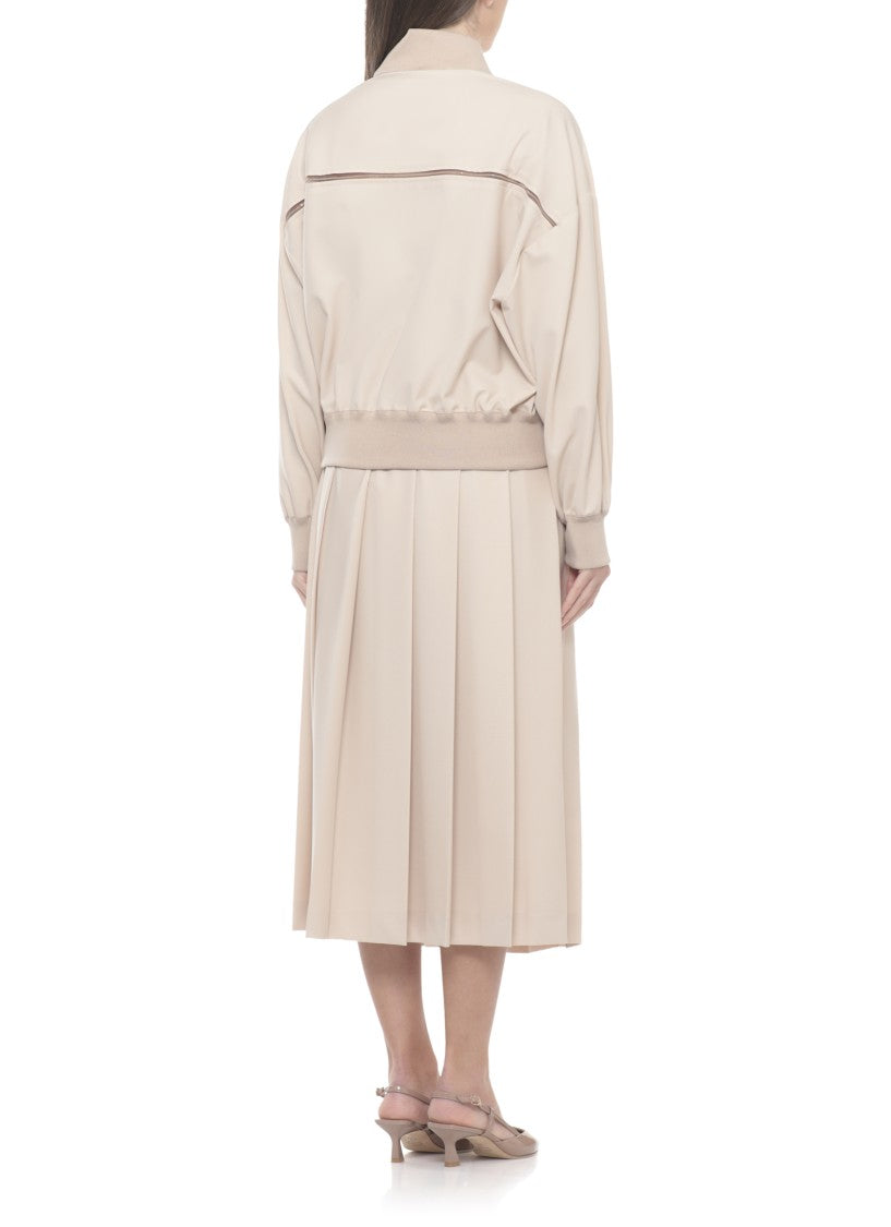 Fabiana Filippi Lightpoint Detail Bomber Jacket