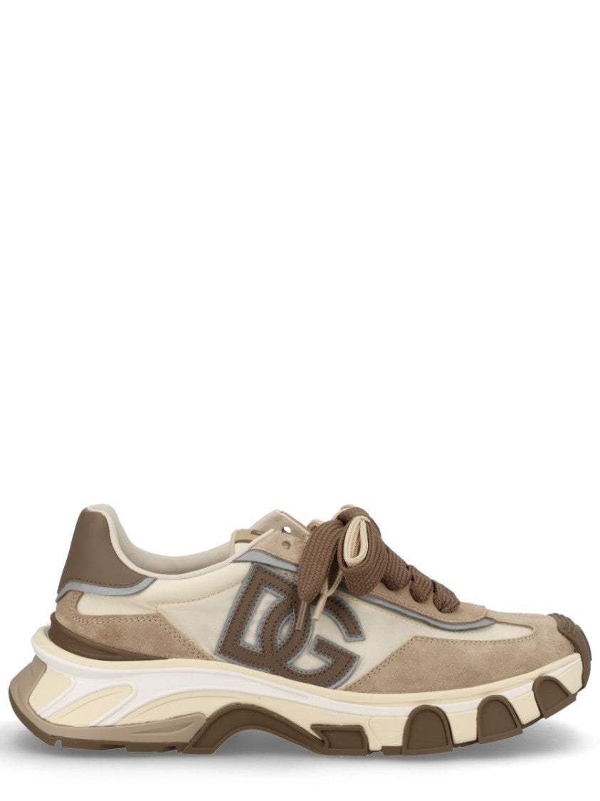 Dolce & Gabbana Chocolate Brown Dg Country Road Chunky Sneakers