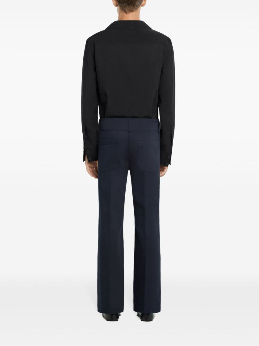 Courrèges Black Camp Collar Button Front Shirt
