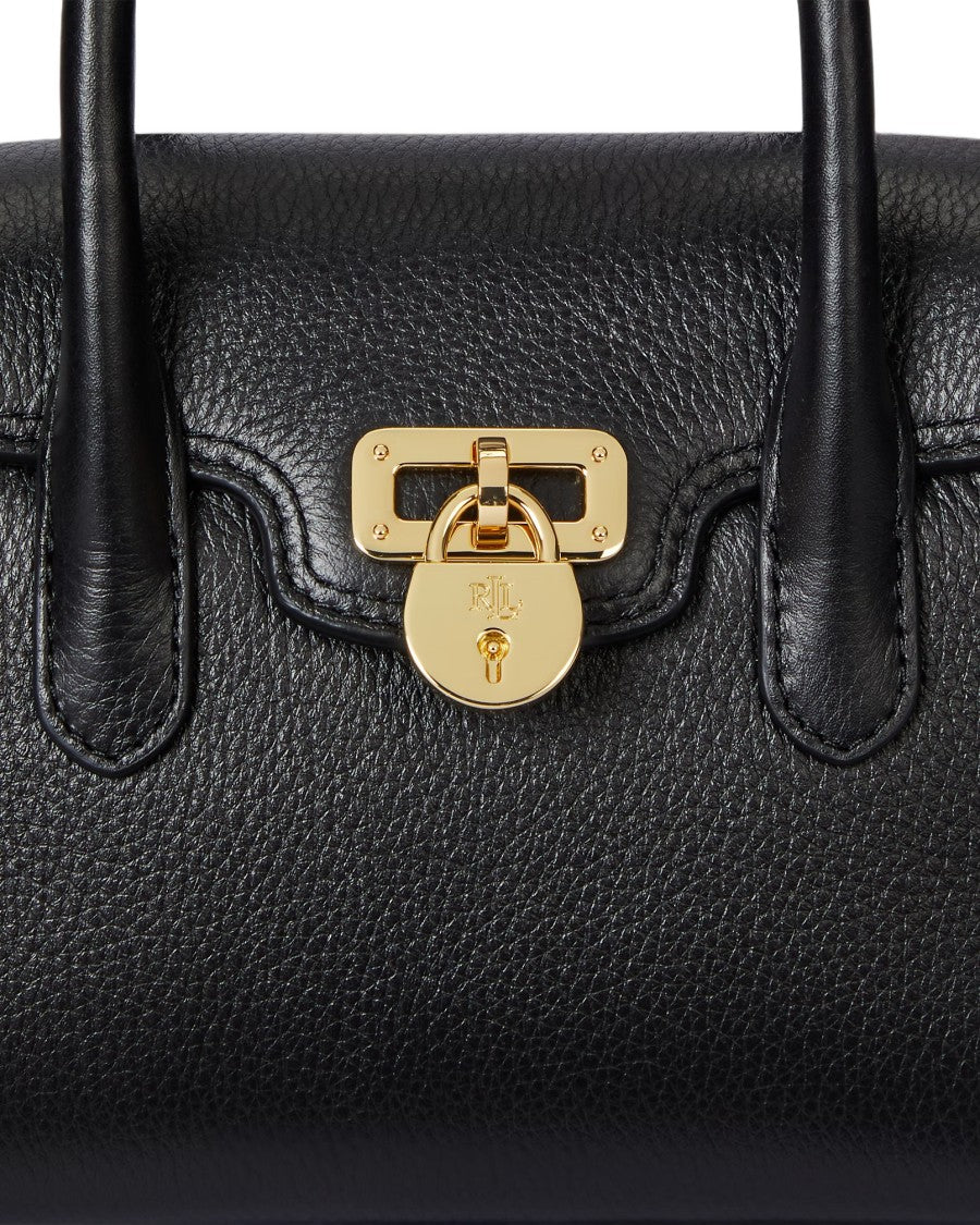 Lauren Ralph Lauren Compact Textured Leather Satchel