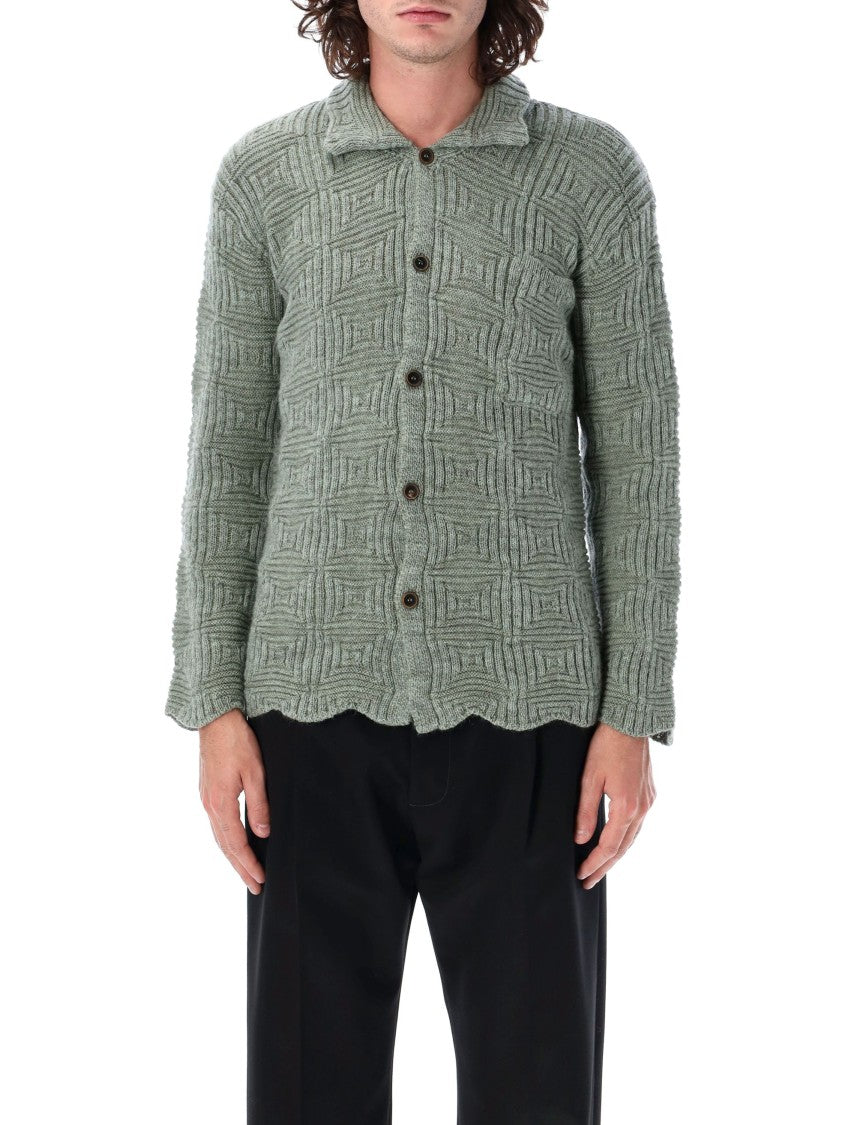 Magliano Monghidoro Cardigan With Timeless Check Pattern