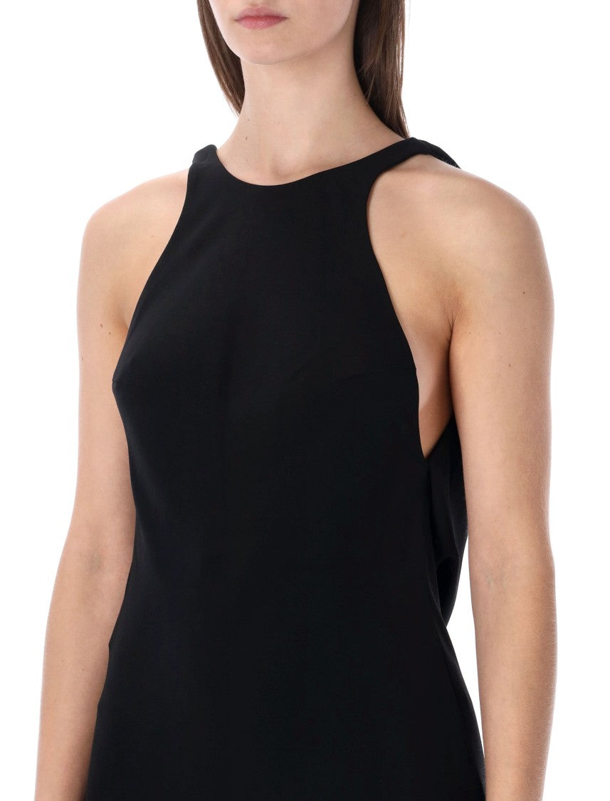 The Andamane Carmen Black Mini Dress
