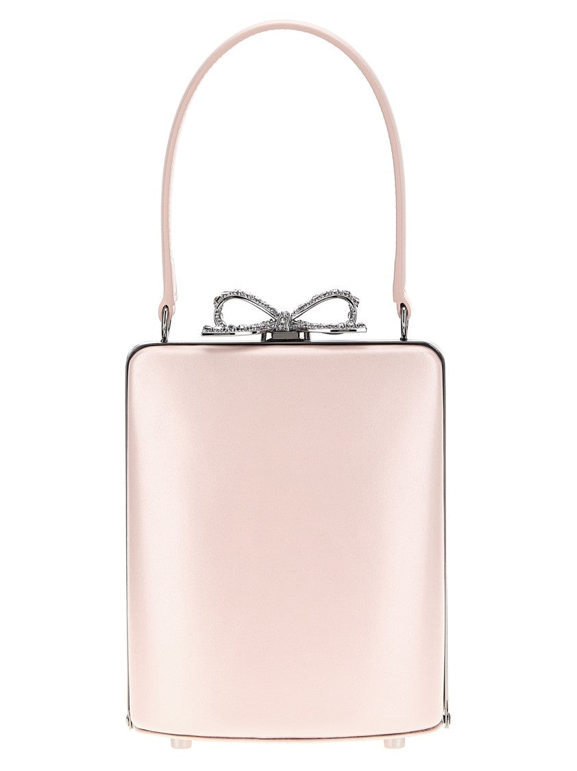 Self-Portrait 'Pink Leather Mini Bow' Handbag