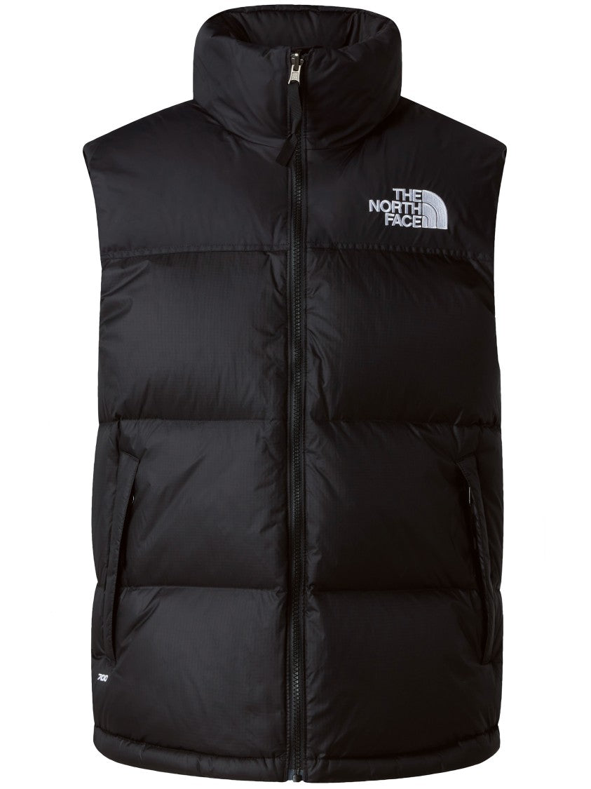 The North Face Black Retro Nuptse Sleeveless Puffer Vest