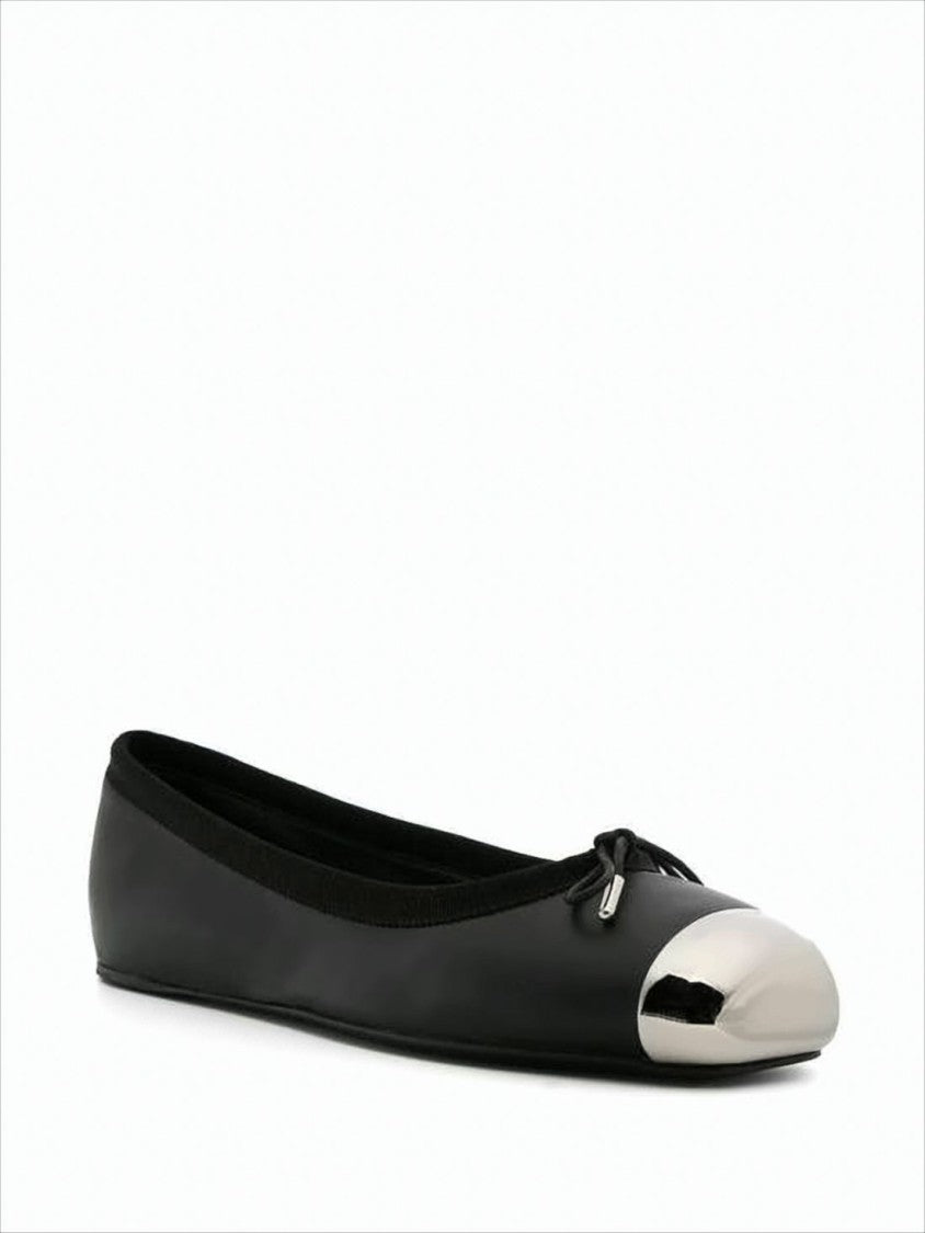 Alexander Mcqueen Flat Black Leather Shoes