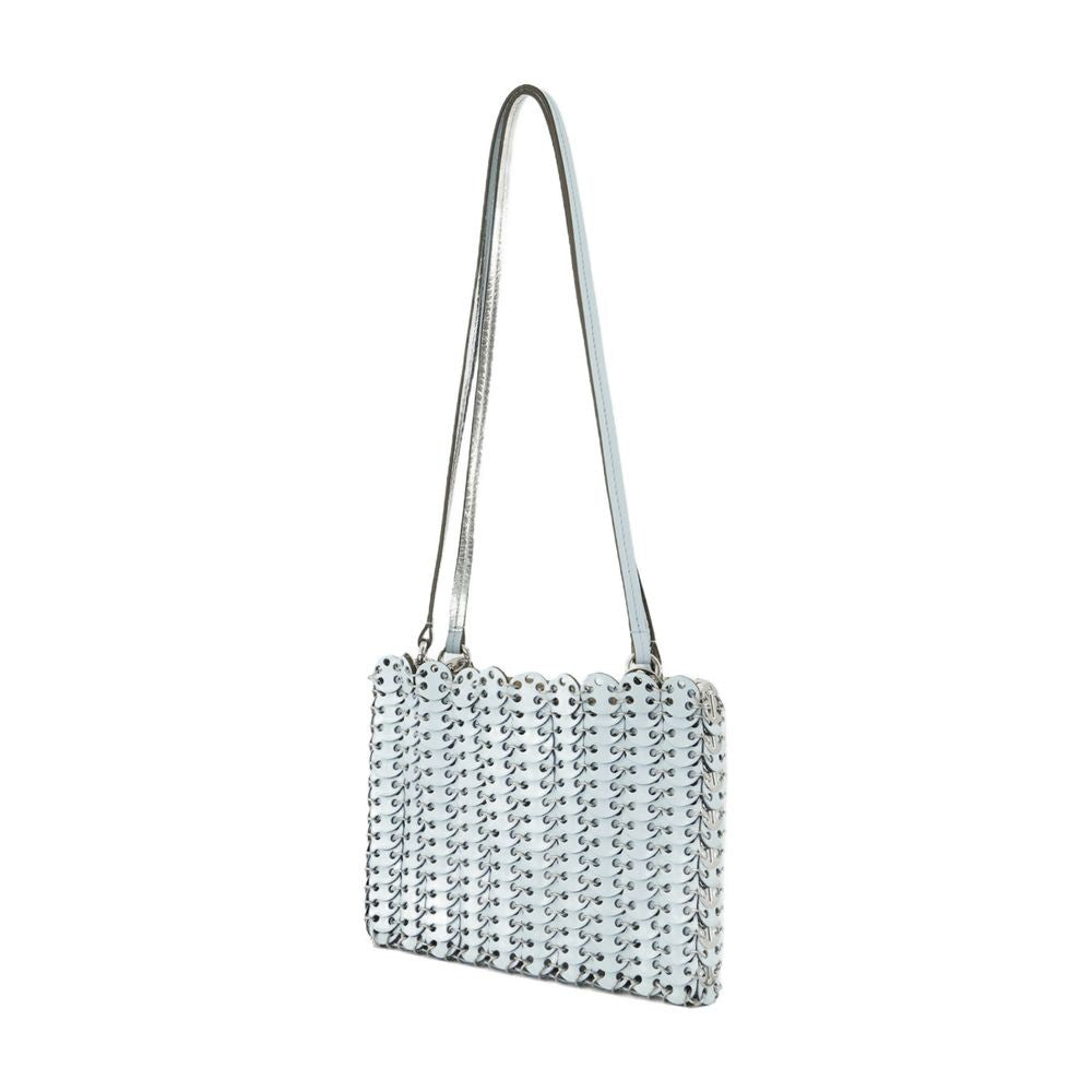 Rabanne Structured Leather Shoulder Bag With Textured Surface