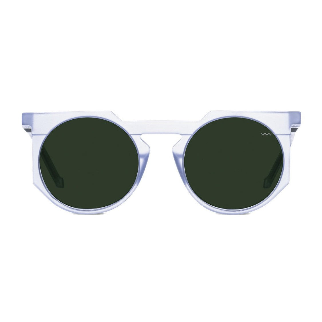 Vava Transparent Wl0026 White Label Bio-Acetate Round Sunglasses