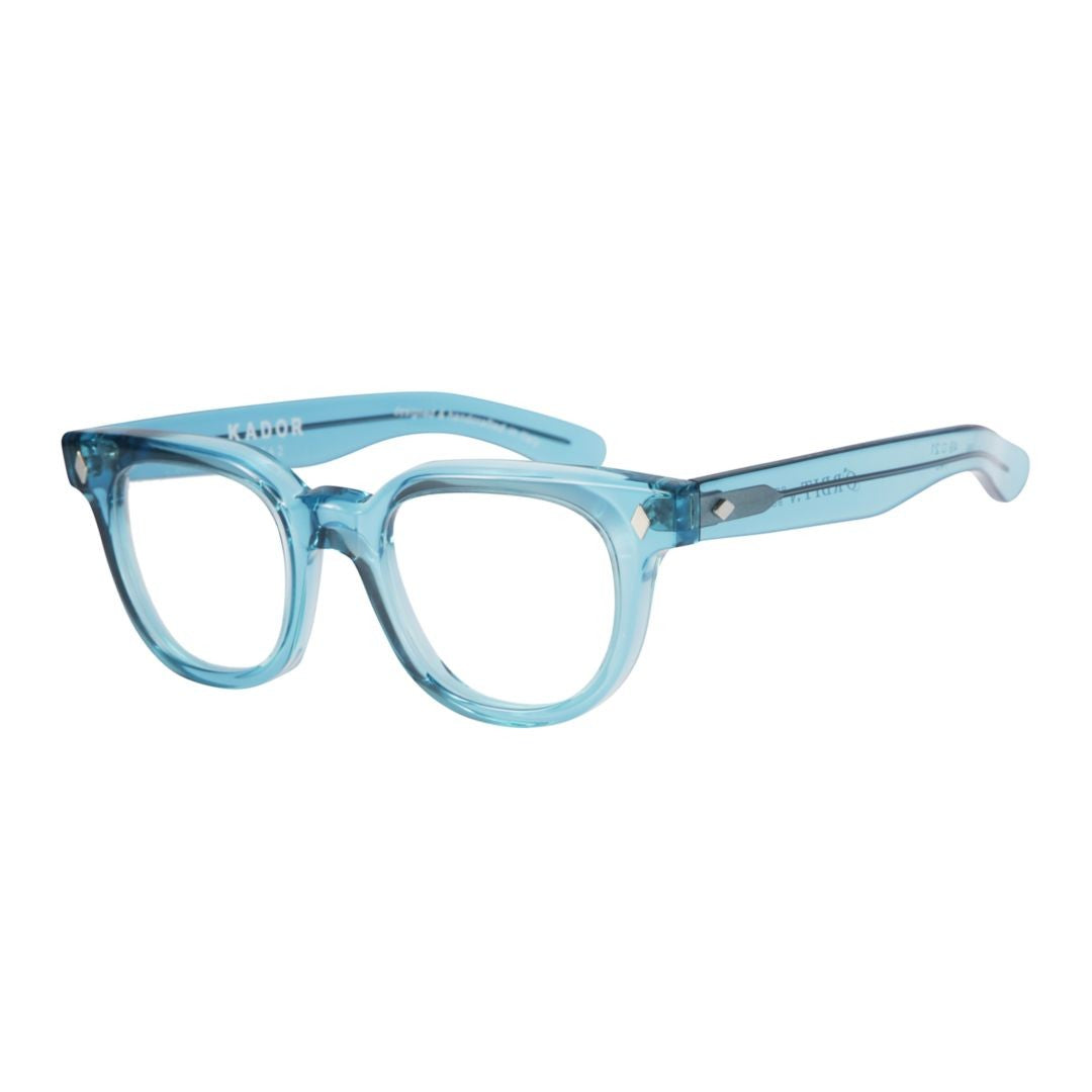 Kador Orbit Translucent Light Blue Sunglasses With Diamond Accents