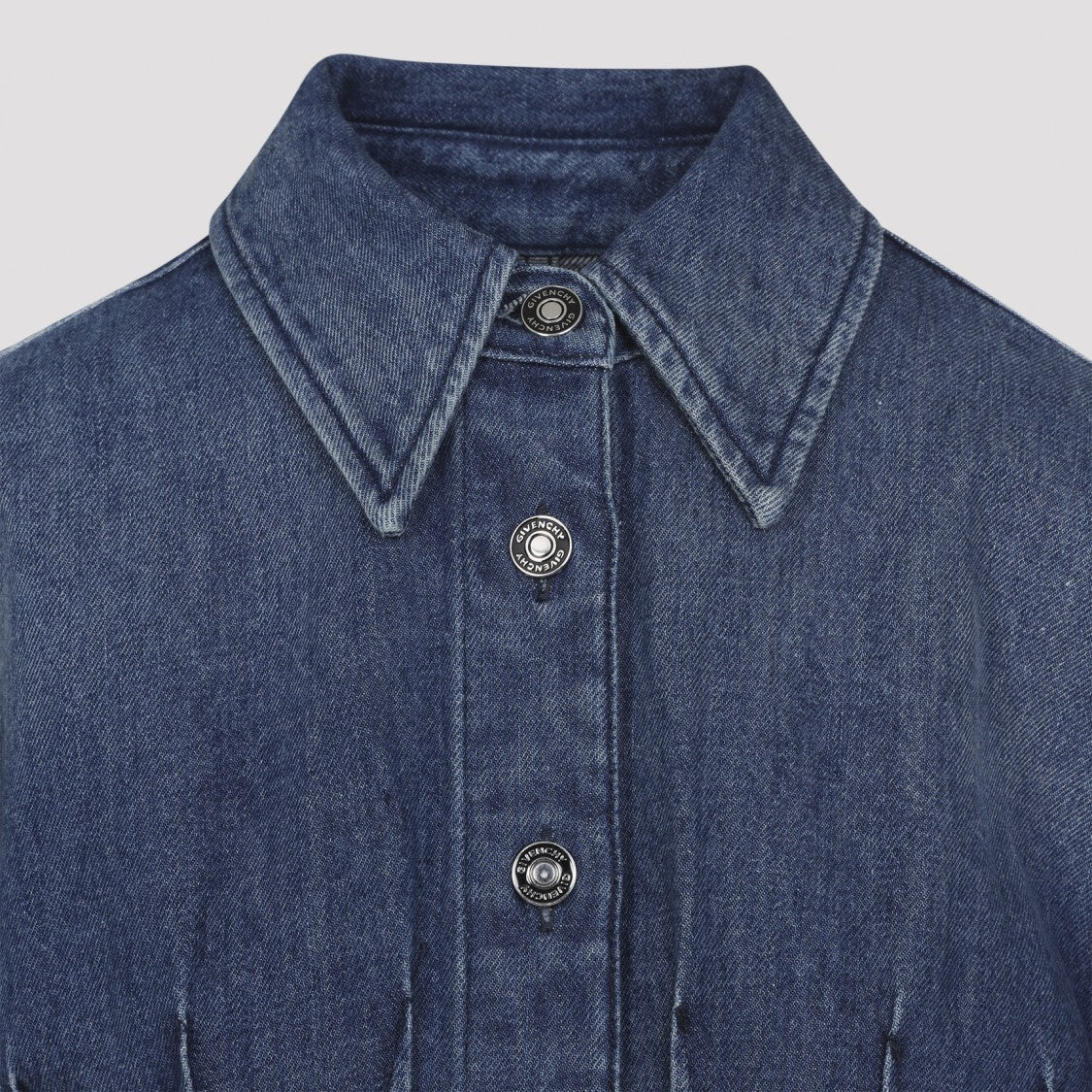 Givenchy Structured Denim Dress With Fitted Waist