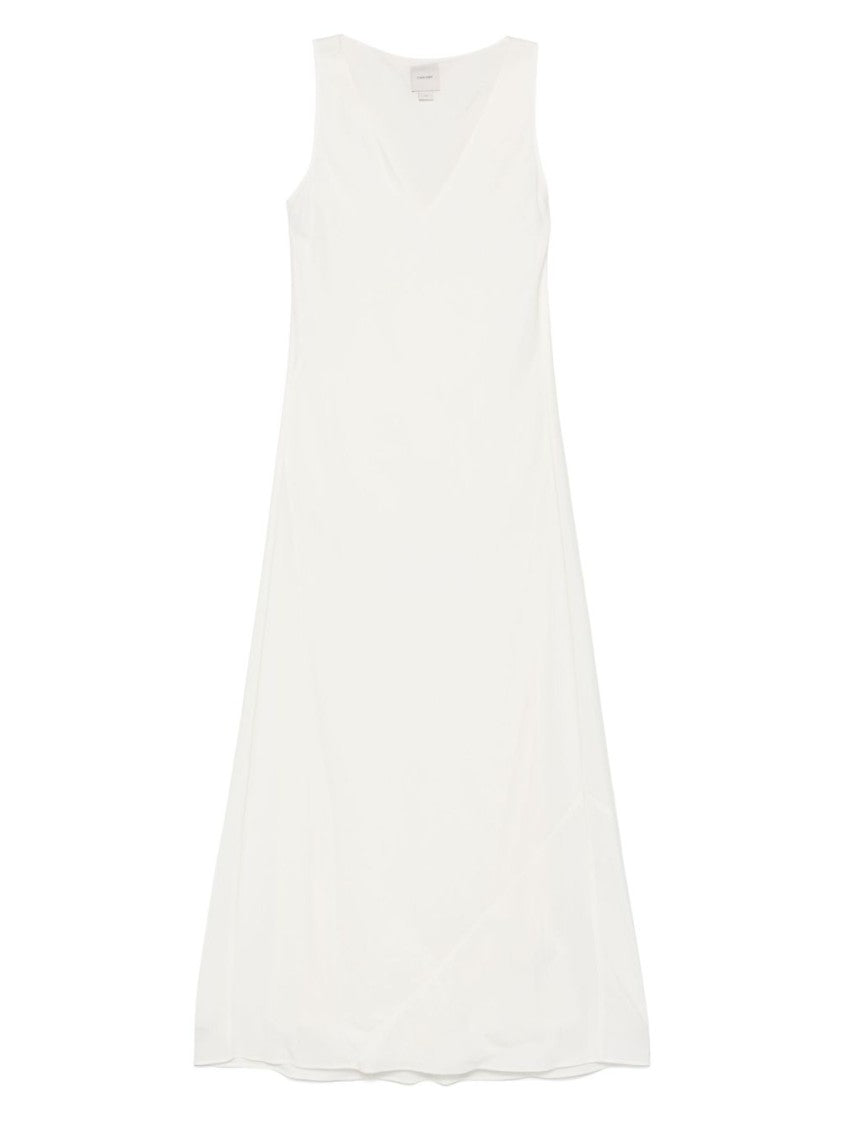 Calvin Klein Tech Texture Bias Ankle Dress With V-Neck And Sleek Silhouette