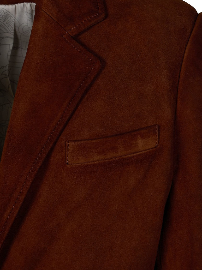 Golden Goose Robyn Waxed Brown Waxed Cotton Jacket