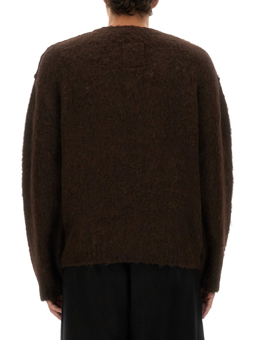 Uma Wang Boxy Brown Alpaca Blend Sweater