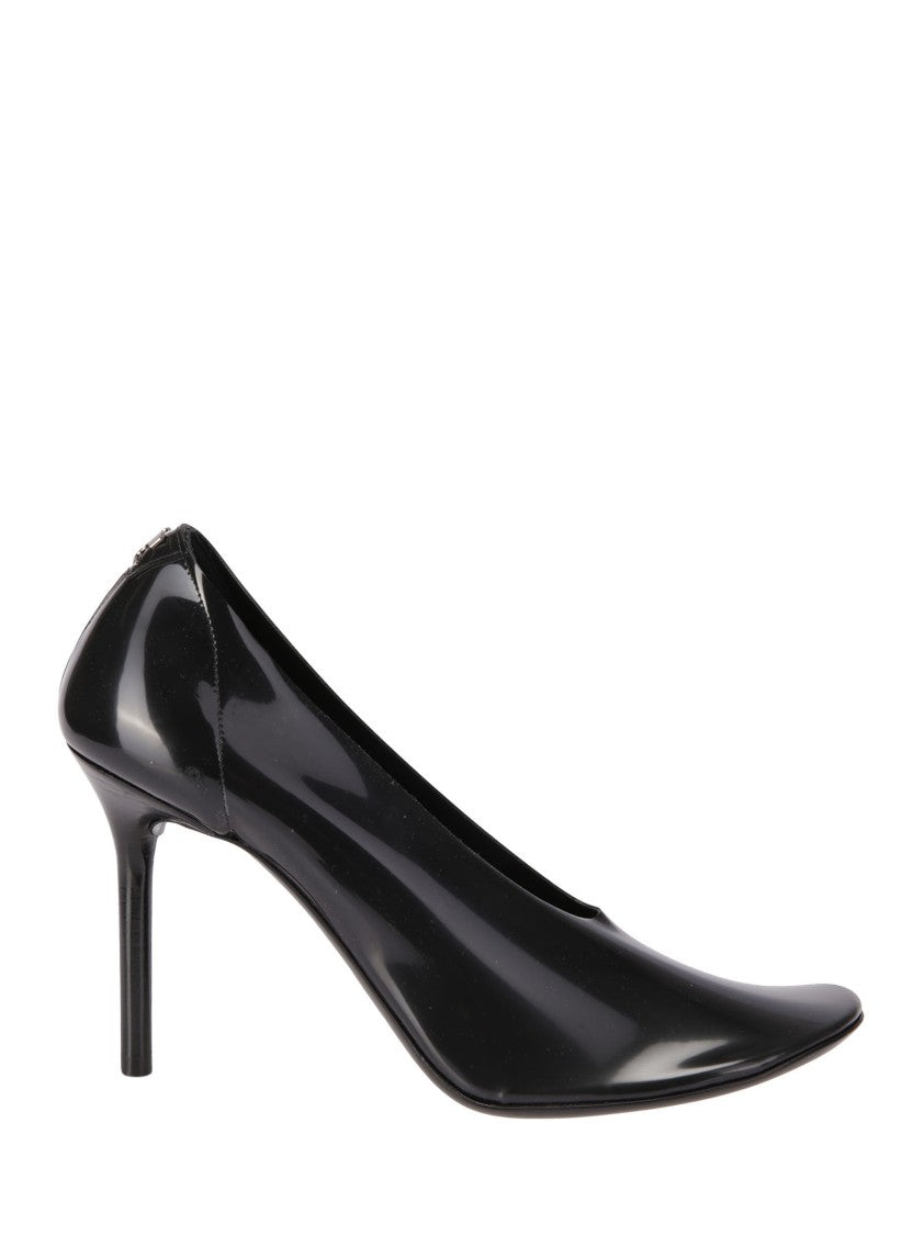 Courrèges Black Stilettos In Semi-Transparent Translucent Rubber
